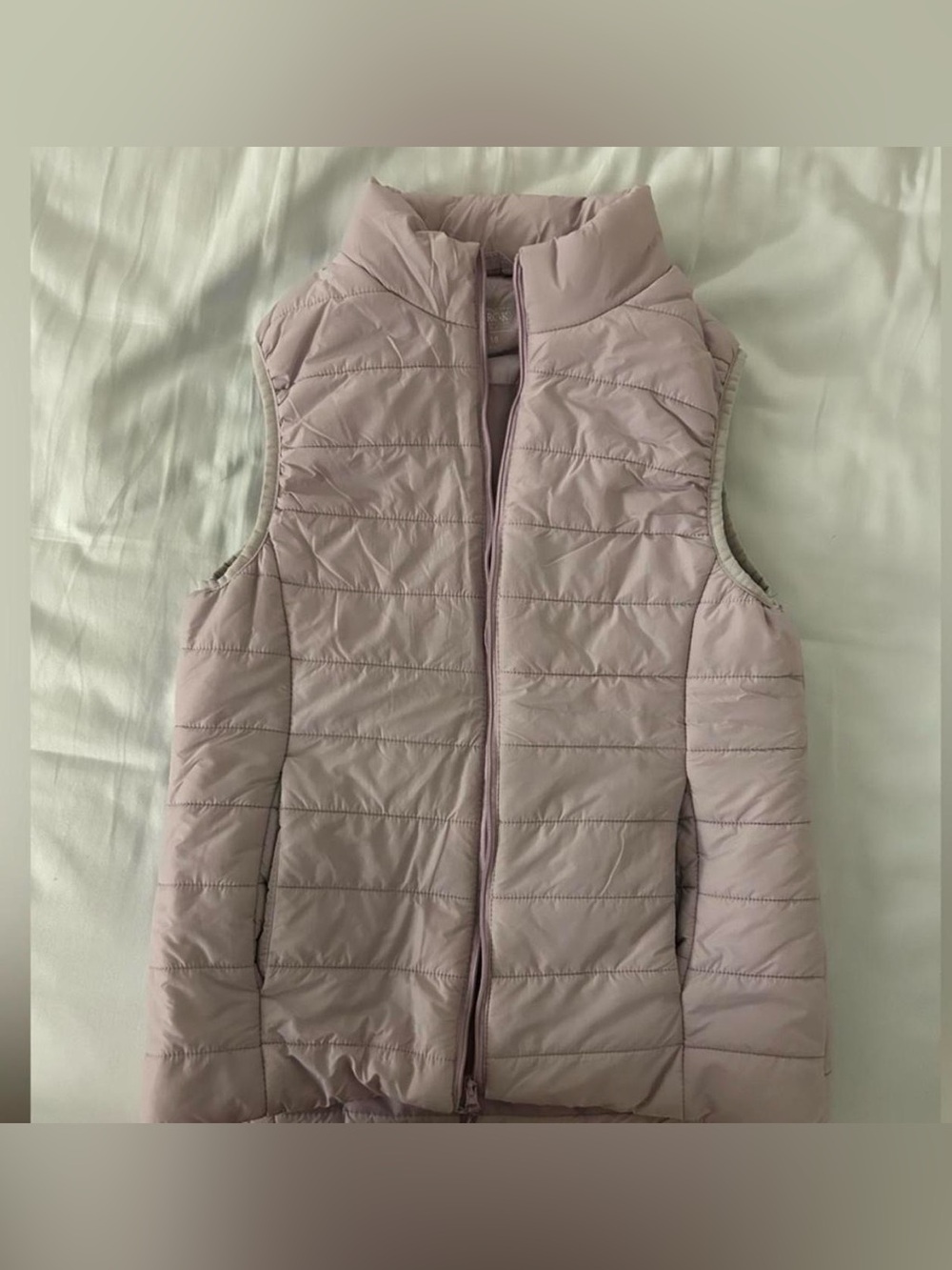 Cherokee Light Pink Quilted Puffer Vest